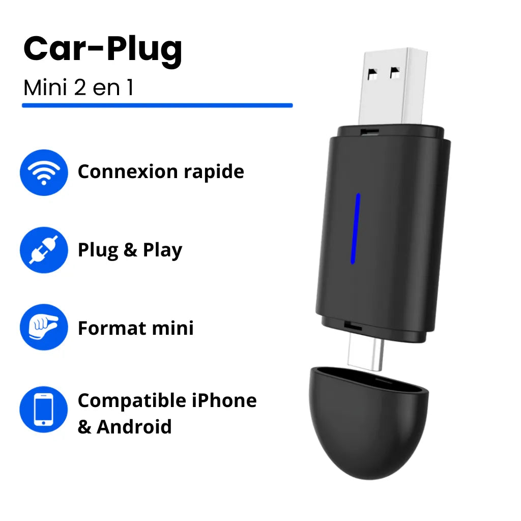 Car-Plug Mini 2 en 1