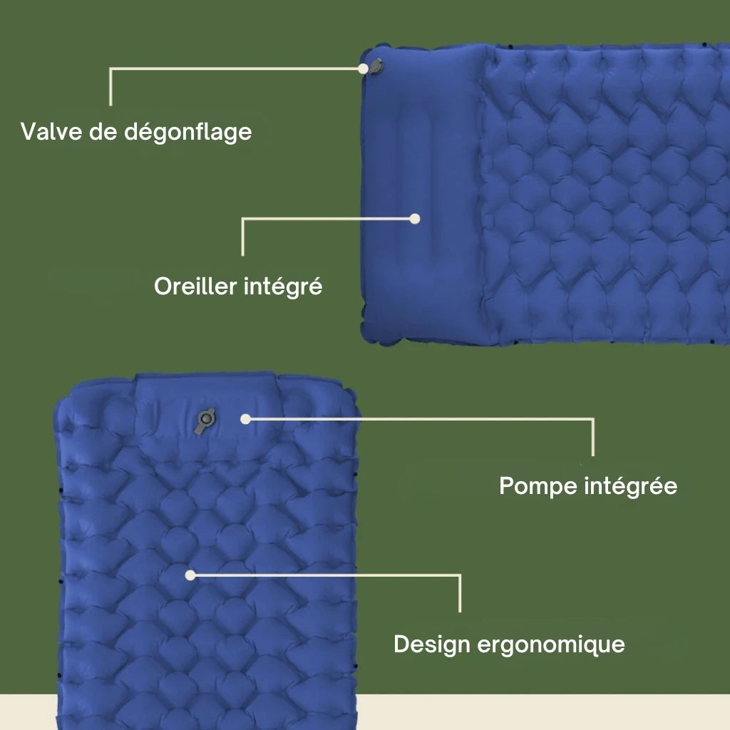 Matelas de sol ultra-léger & compact — parfait pour partir à l'aventure
