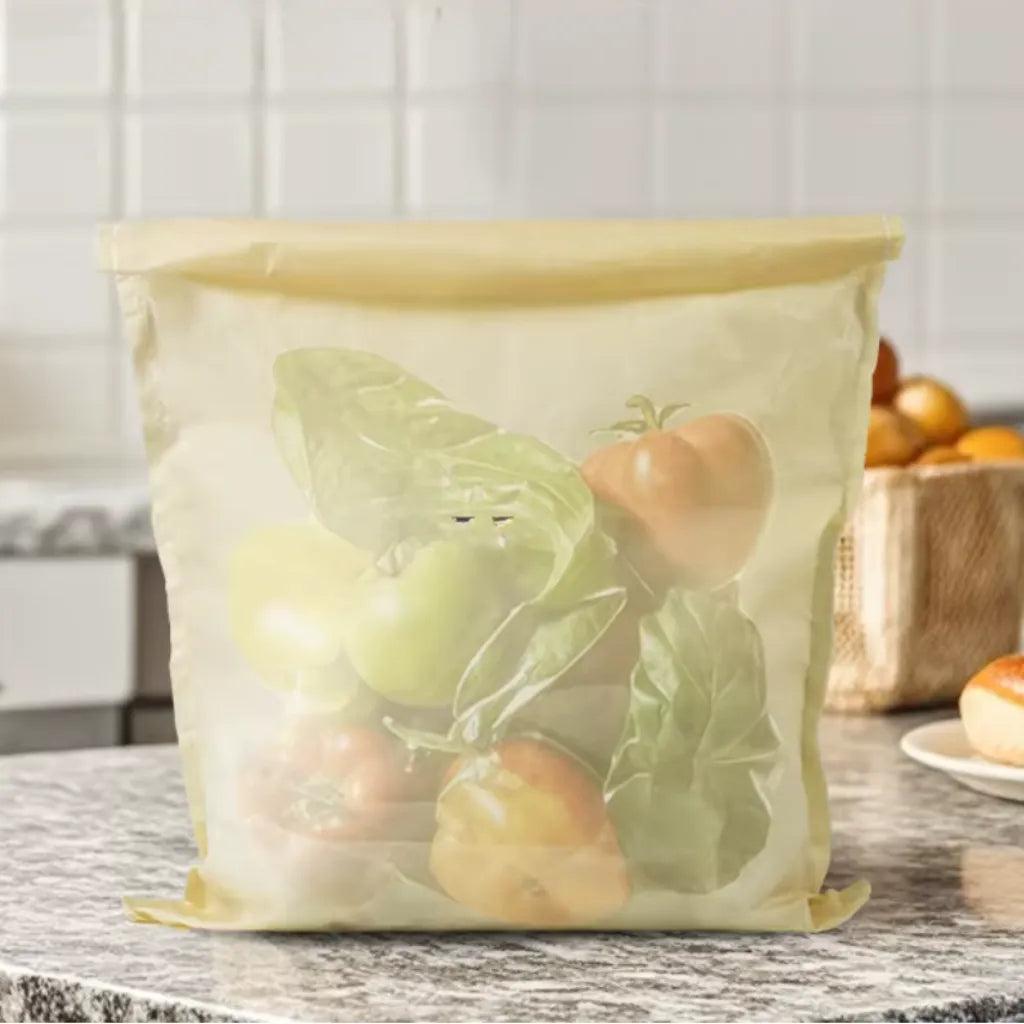 Sac à pain en cire d'abeille biologique – 100 % coton