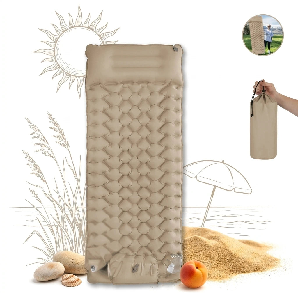 Matelas de sol ultra-léger & compact — parfait pour partir à l'aventure